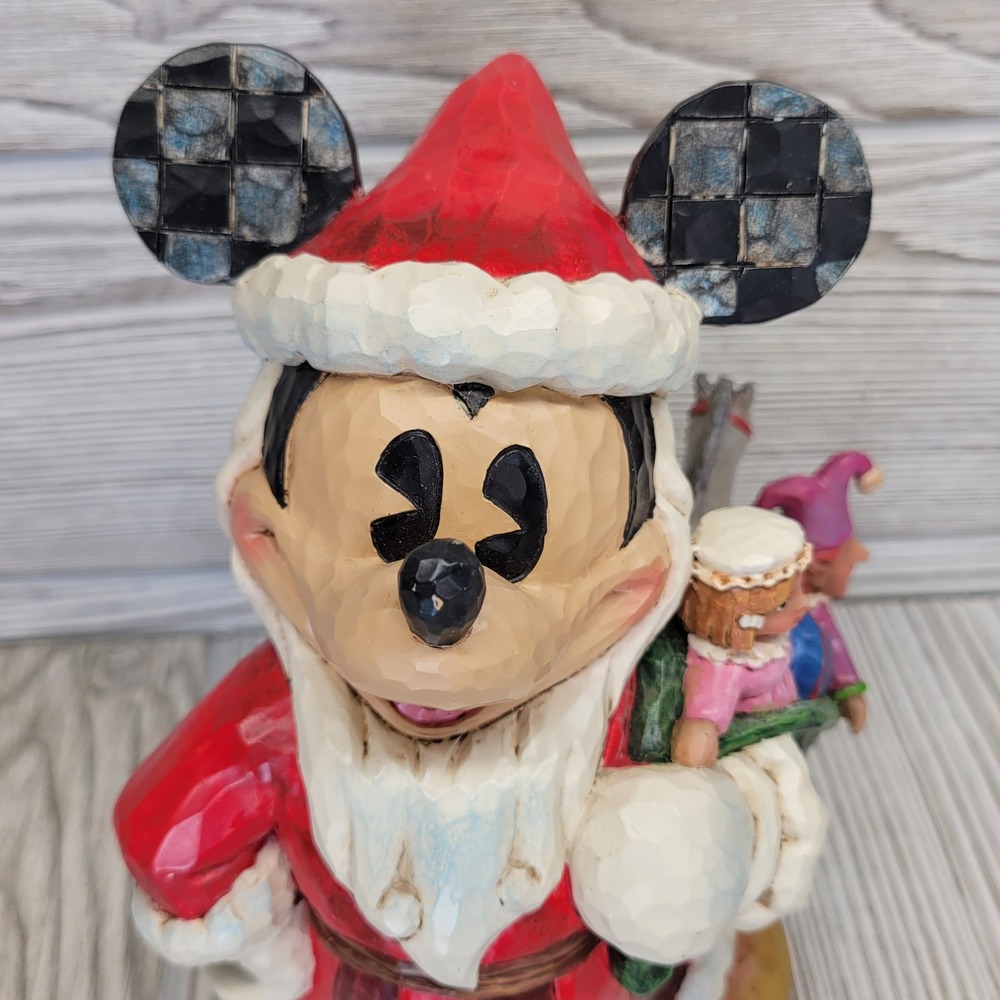 Jim Shore Disney Toys To The World Mickey Mouse Santa Traditions Figure 4027922 - Picture 5 of 10